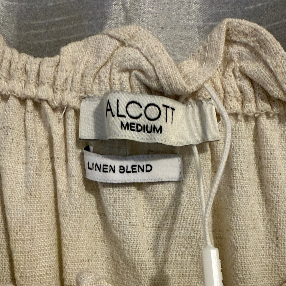 Alcott Beige Ruffled Cropped Blouse - Picture 3 of 3